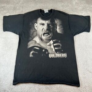 Vintage 1998 WCW Goldberg Big Face‎ T-Shirt Black Wrestling Men's Size Medium